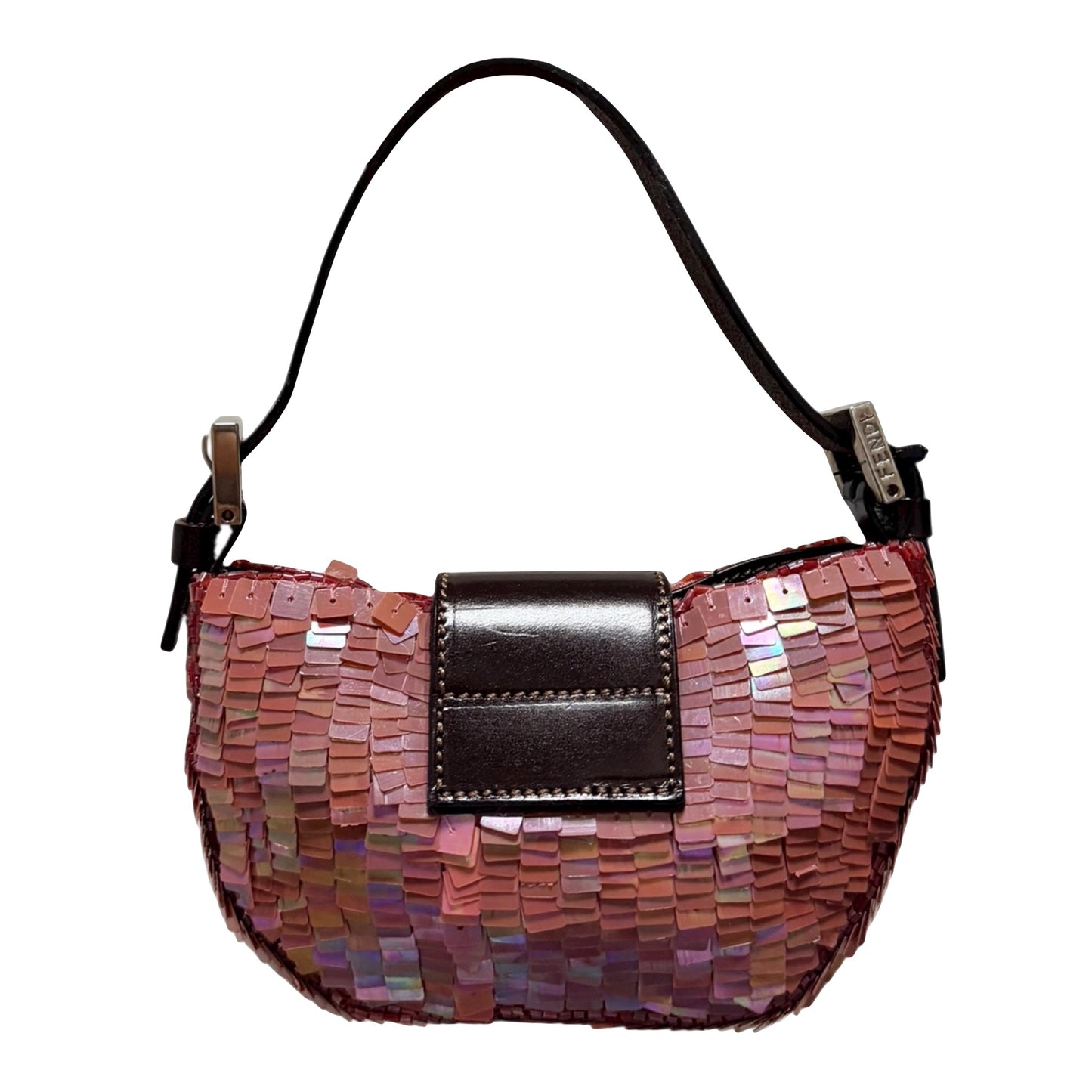 FENDI Fall Winter 1999 Sequin Mini Croissant Bag