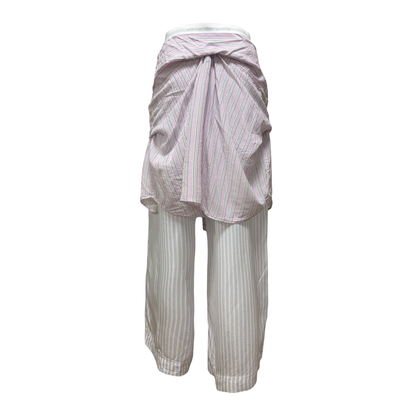 ALEXANDER WANG Spring Summer 2025 Boxer Pants with Pre-Styled Shirt Detail