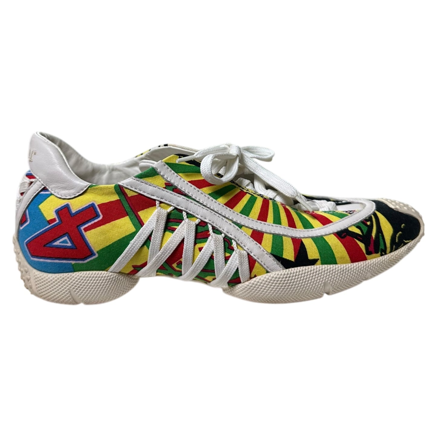 CHRISTIAN DIOR Fall Winter 2003 Rasta Mania Laced Up Sneakers