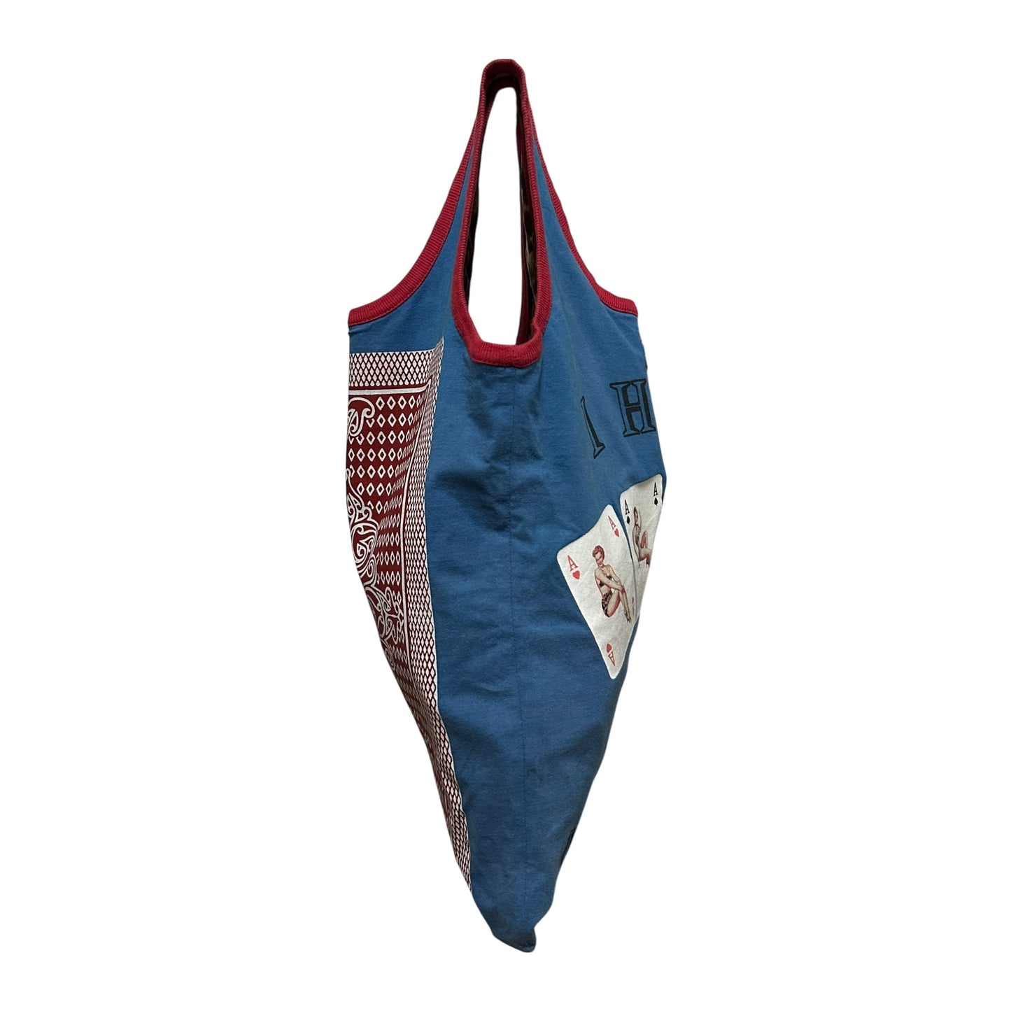 D&G Spring Summer 2002 " I HOLD 4 TRUMP CARDS" Print Tote Bag