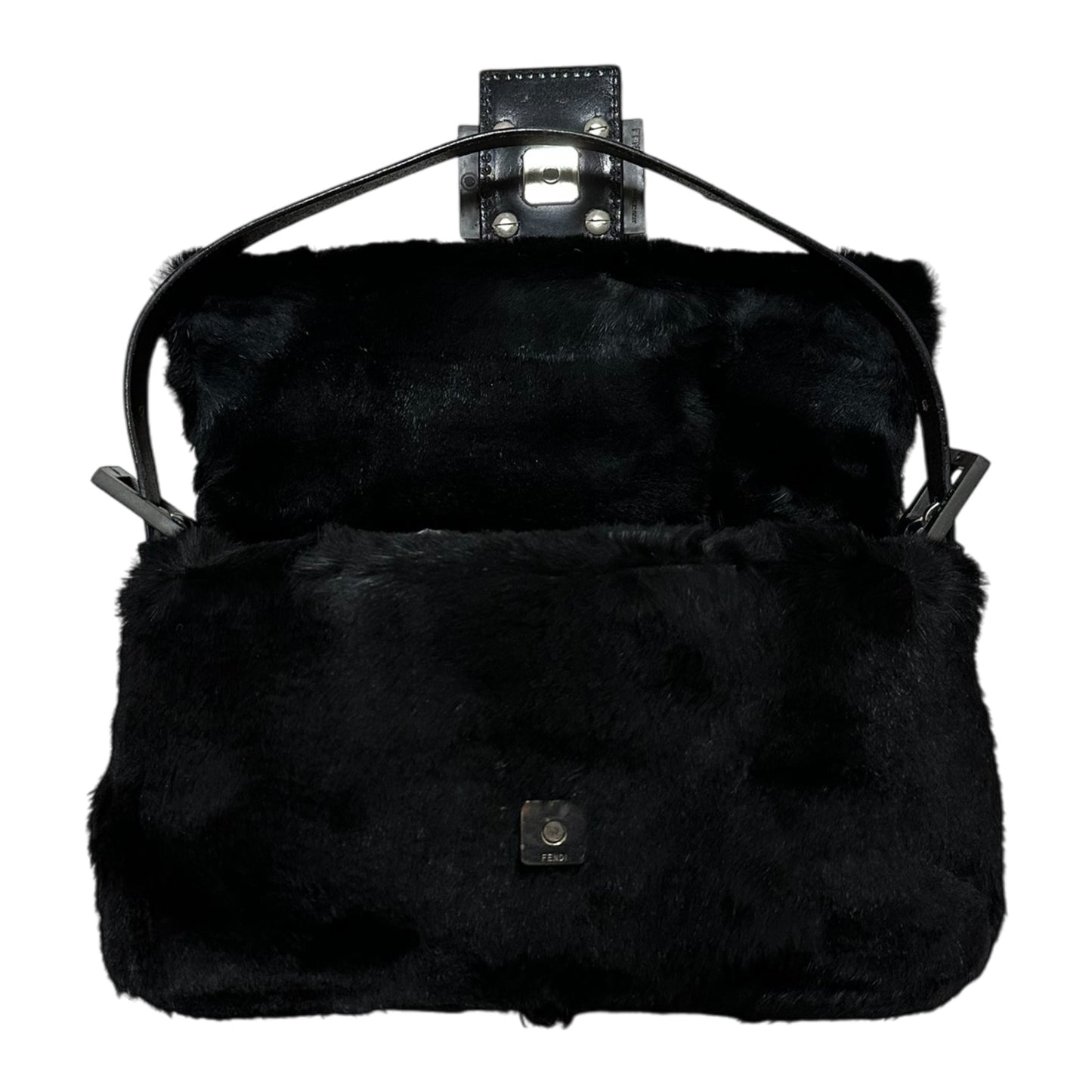 FENDI Fall Winter 1999 Fur Mamma Baguette Bag