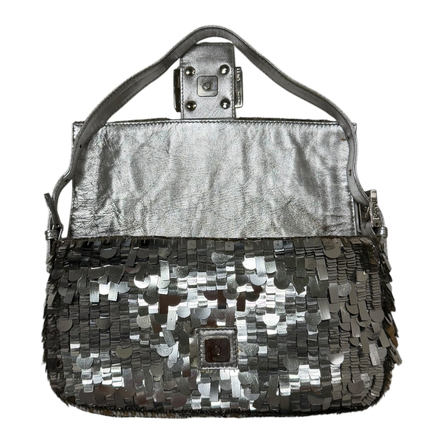 FENDI Vintage Metallic Sequin Baguette Bag