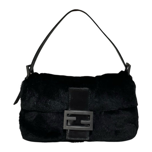 FENDI Fall Winter 1999 Fur Mamma Baguette Bag