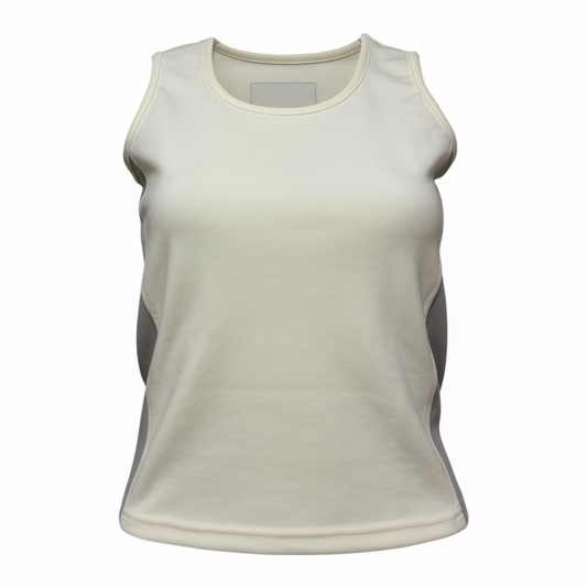 CHANEL Sport Spring Summer 2001 CC Logo Patch Technical Tank Top