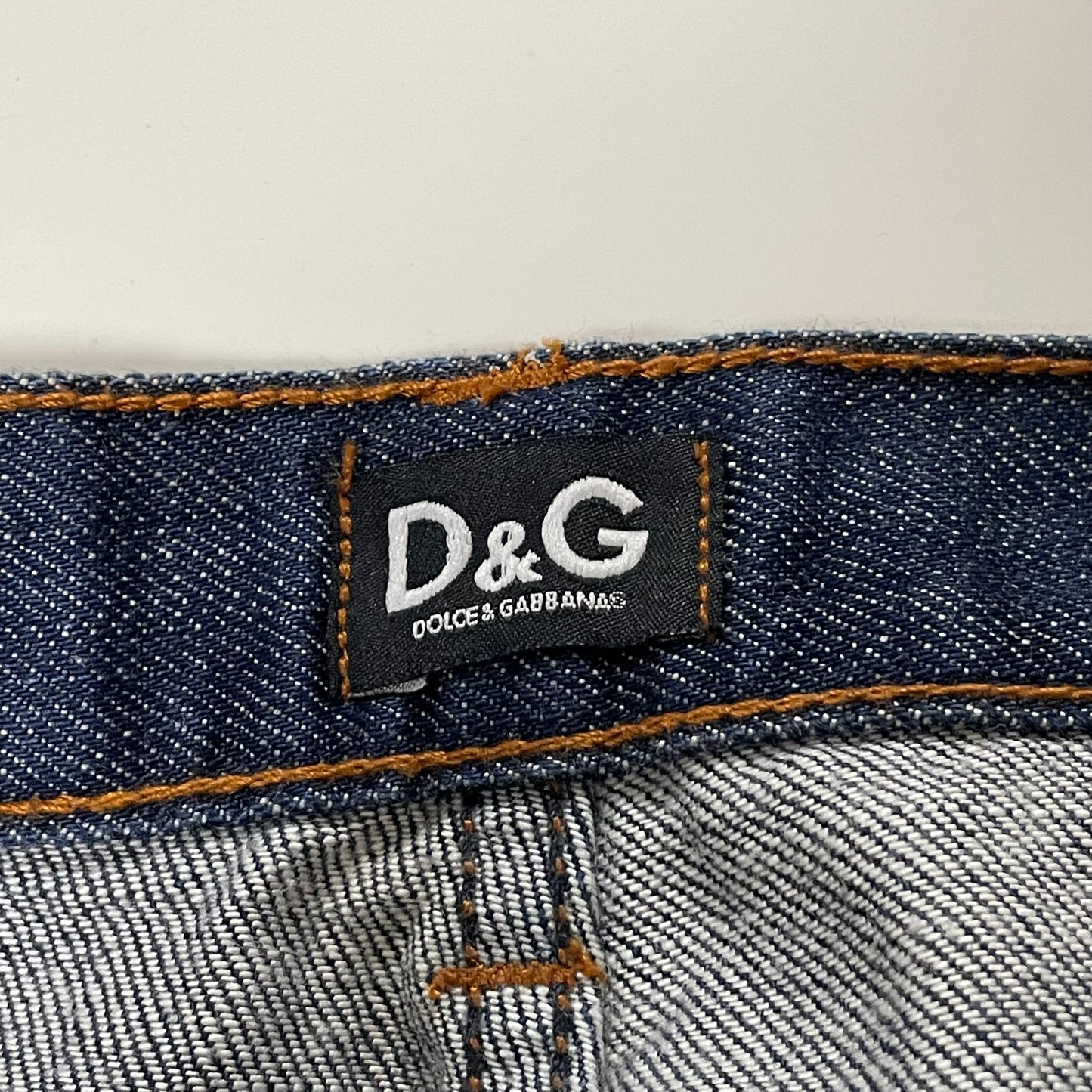 D&G Safety Pin High Waisted Flared Denim Pants