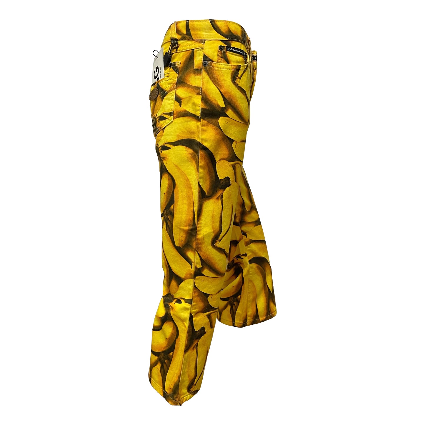 D&G Banana Print Cropped Pants