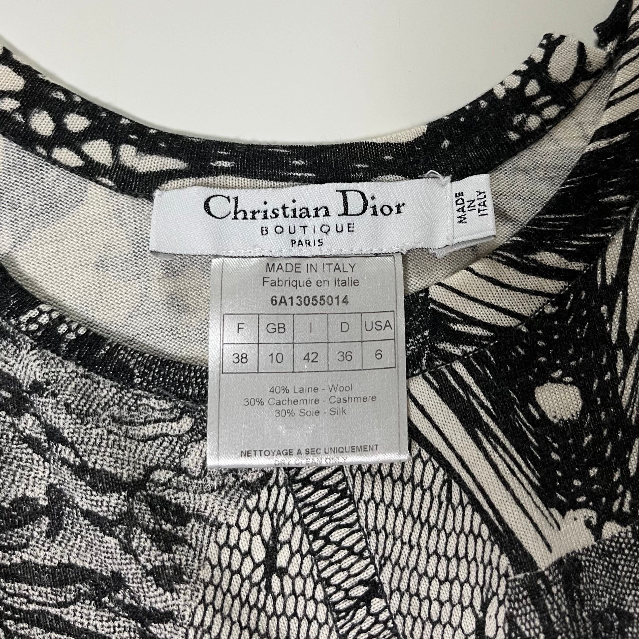 CHRISTIAN DIOR Spring Summer 2006 Lace Print Tank Top – 24/7 archives