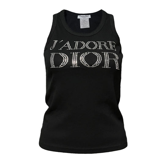 CHRISTIAN DIOR Fall Winter 2003 "J'ADORE DIOR" Swarovski Tank Top