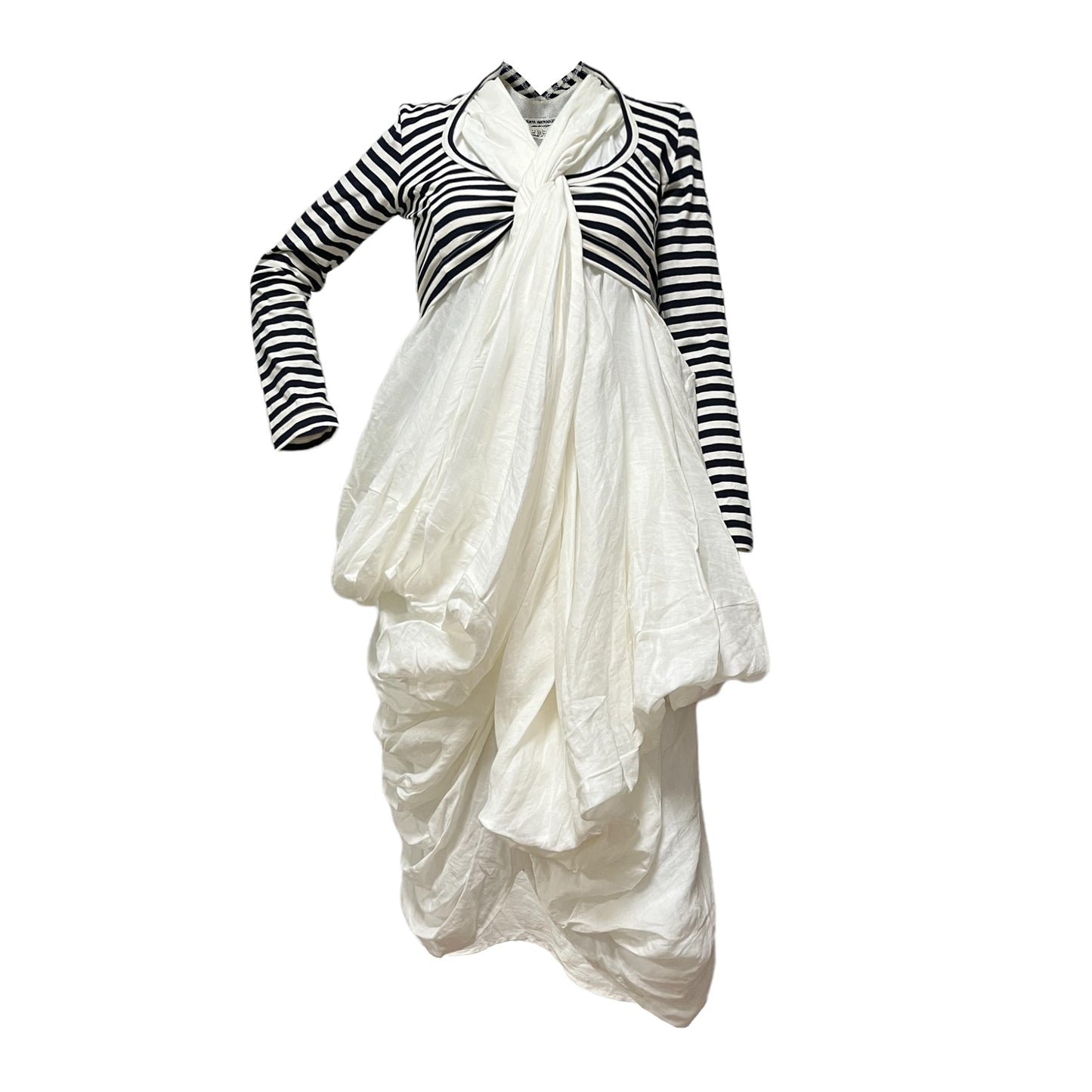 JUNYA WATANABE Spring Summer 2011 Striped Asymmetric Dress