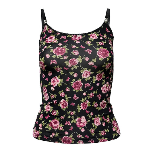 DOLCE&GABBANA Roses and Butterfly Print Camisole