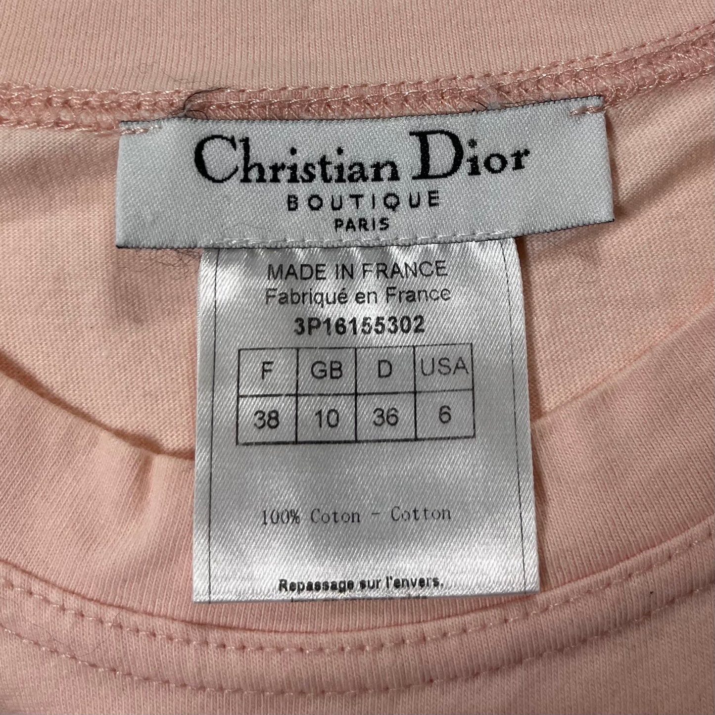 CHRISTIAN DIOR Spring Summer 2003 Denim Look Logo Tank Top