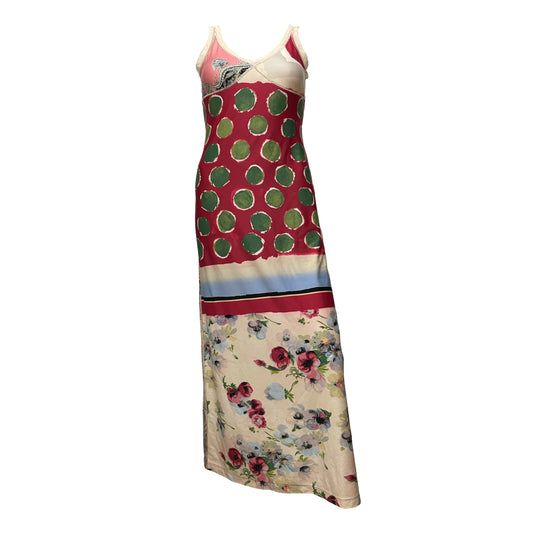 JEAN PAUL GAULTIER Spring Summer 2001 Floral Print Long Dress