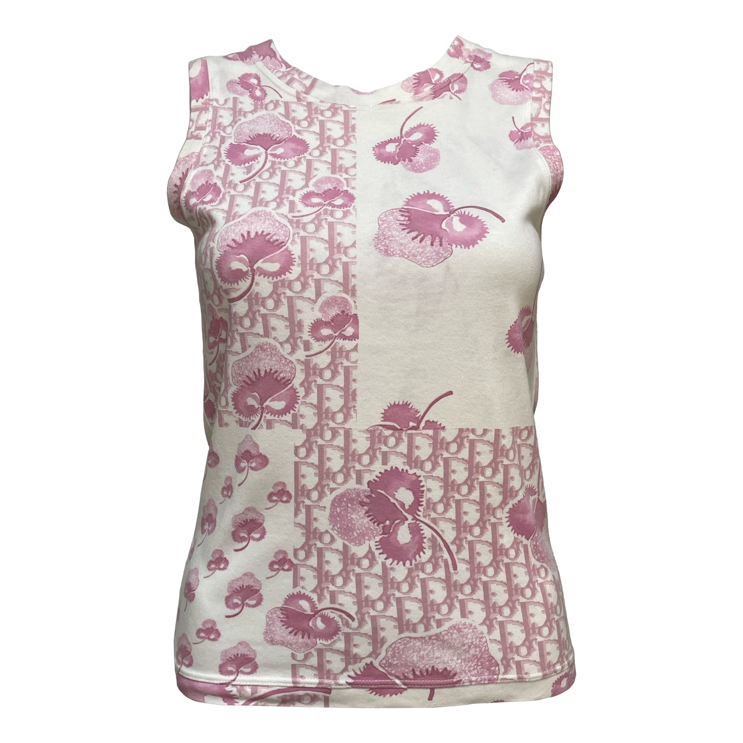 CHRISTIAN DIOR Trotter Floral Print Tank Top