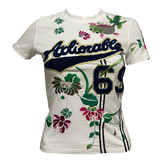 CHRISTIAN DIOR Fall Winter 2003 Adiorable 69 Embroidered T-Shirt