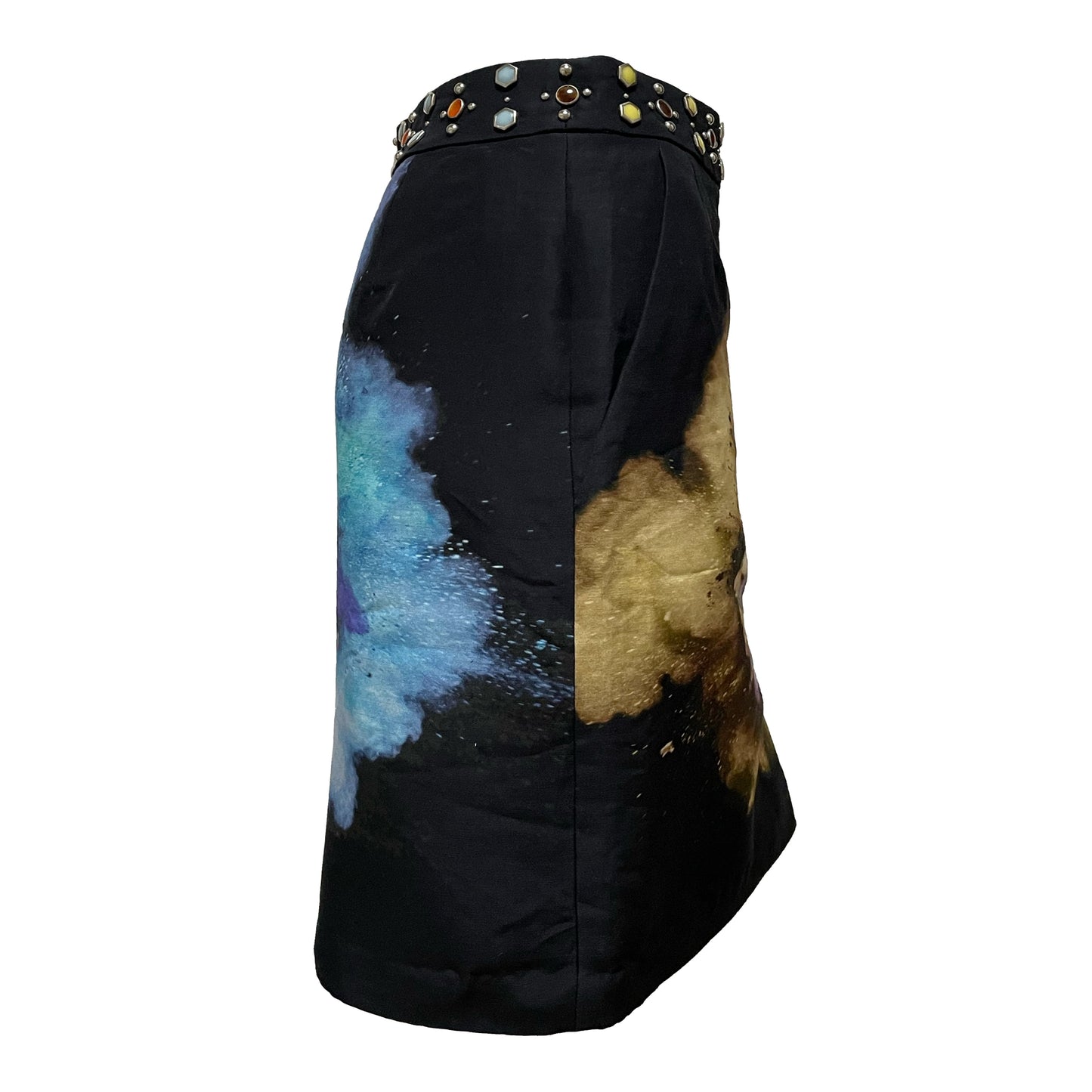 UNDERCOVER Spring Summer 2016 "Greatest" Flower Print Studs Skirt