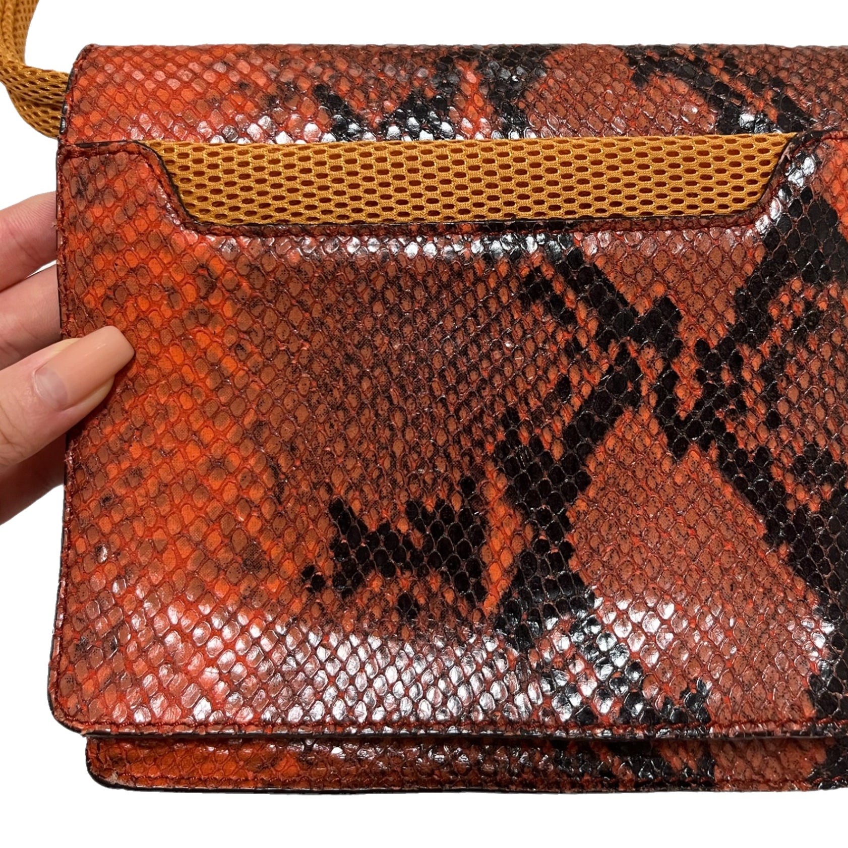 MIU MIU Fall Winter 1999 Python Mesh Hand Bag – 24/7 archives