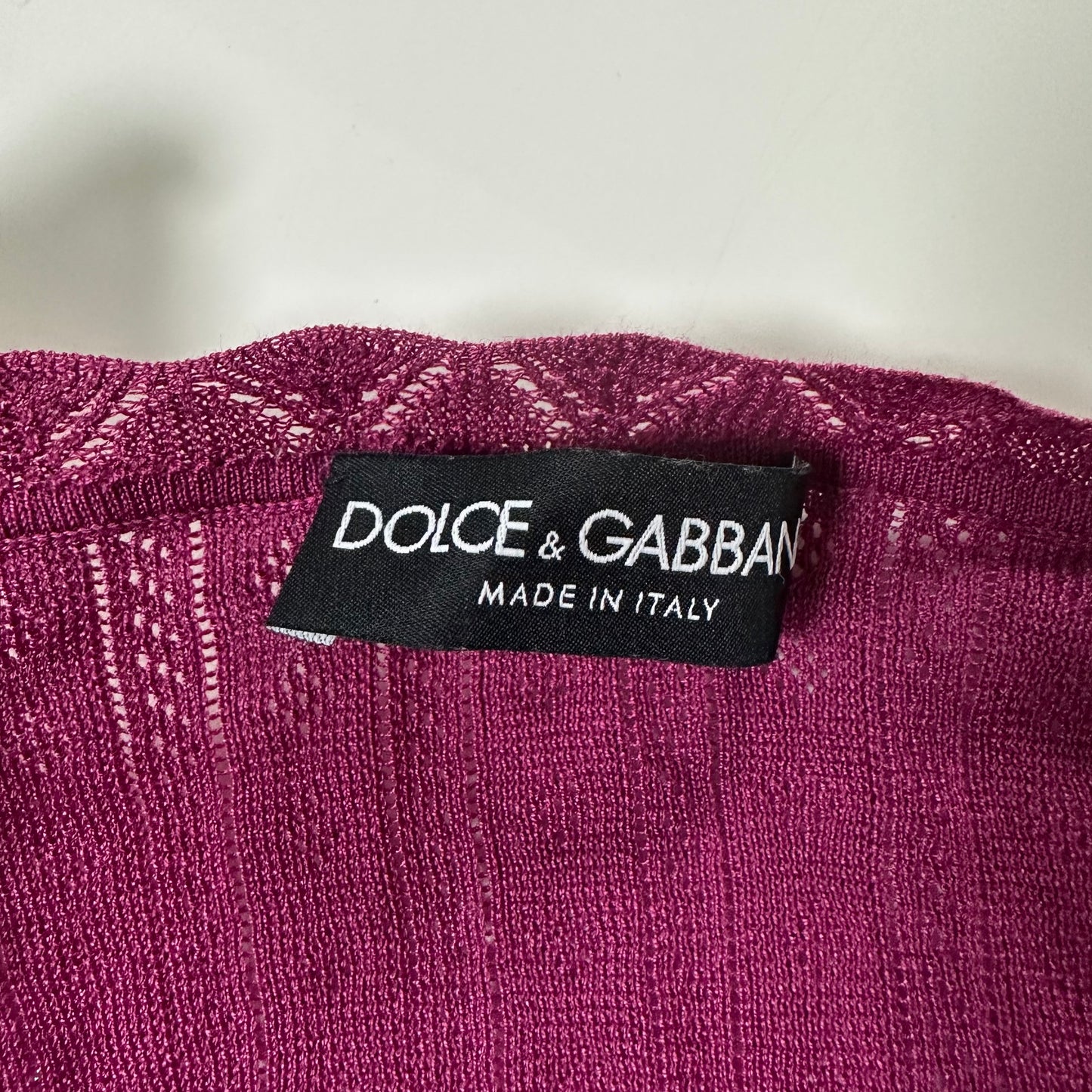 DOLCE&GABBANA Three-Quarter Sleeve Knit Cardigan