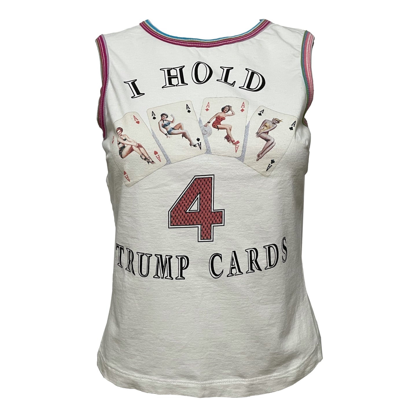 D&G Trump Cards Print Tank Top