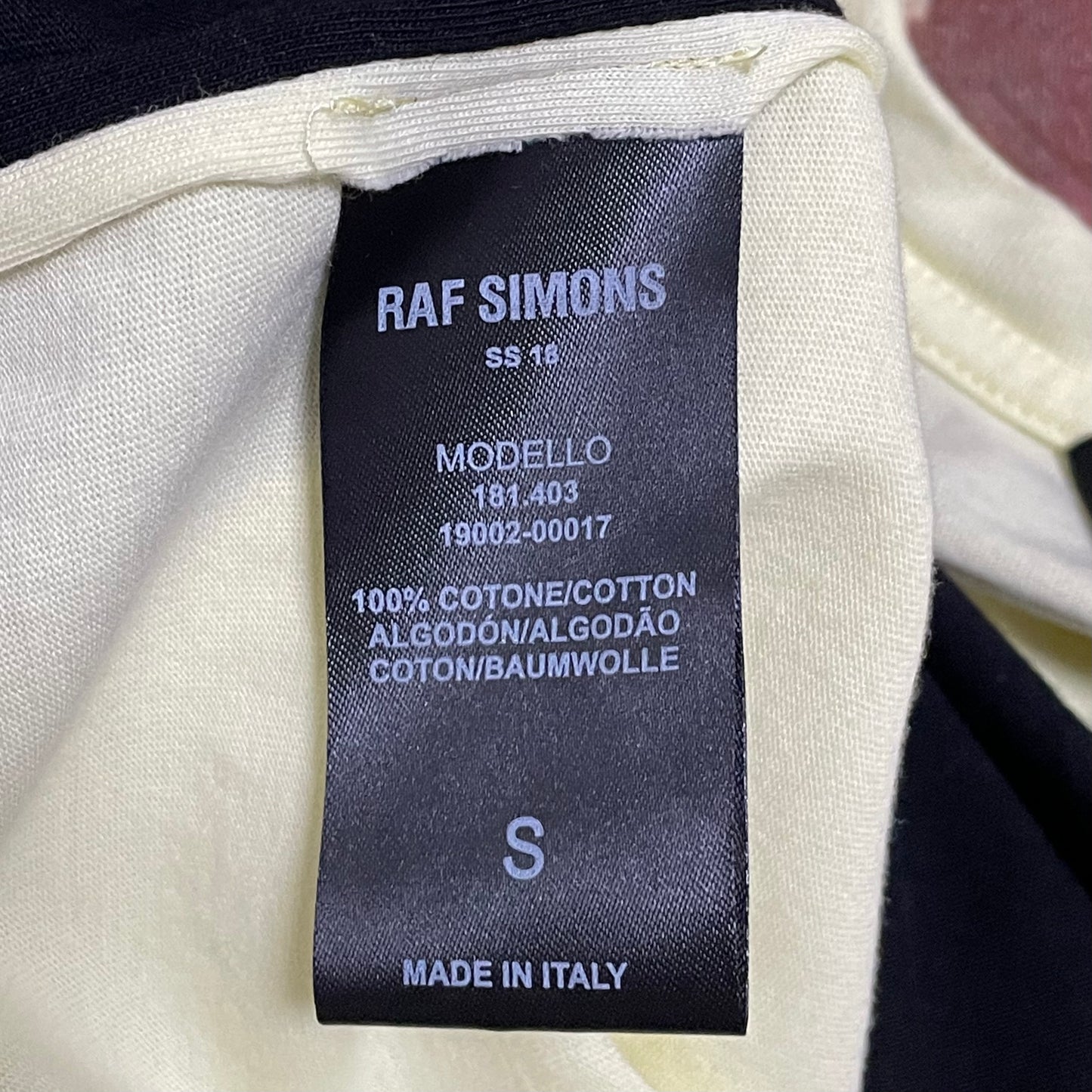 RAF SIMONS Spring Summer 2018 New Order Substance Tank Top