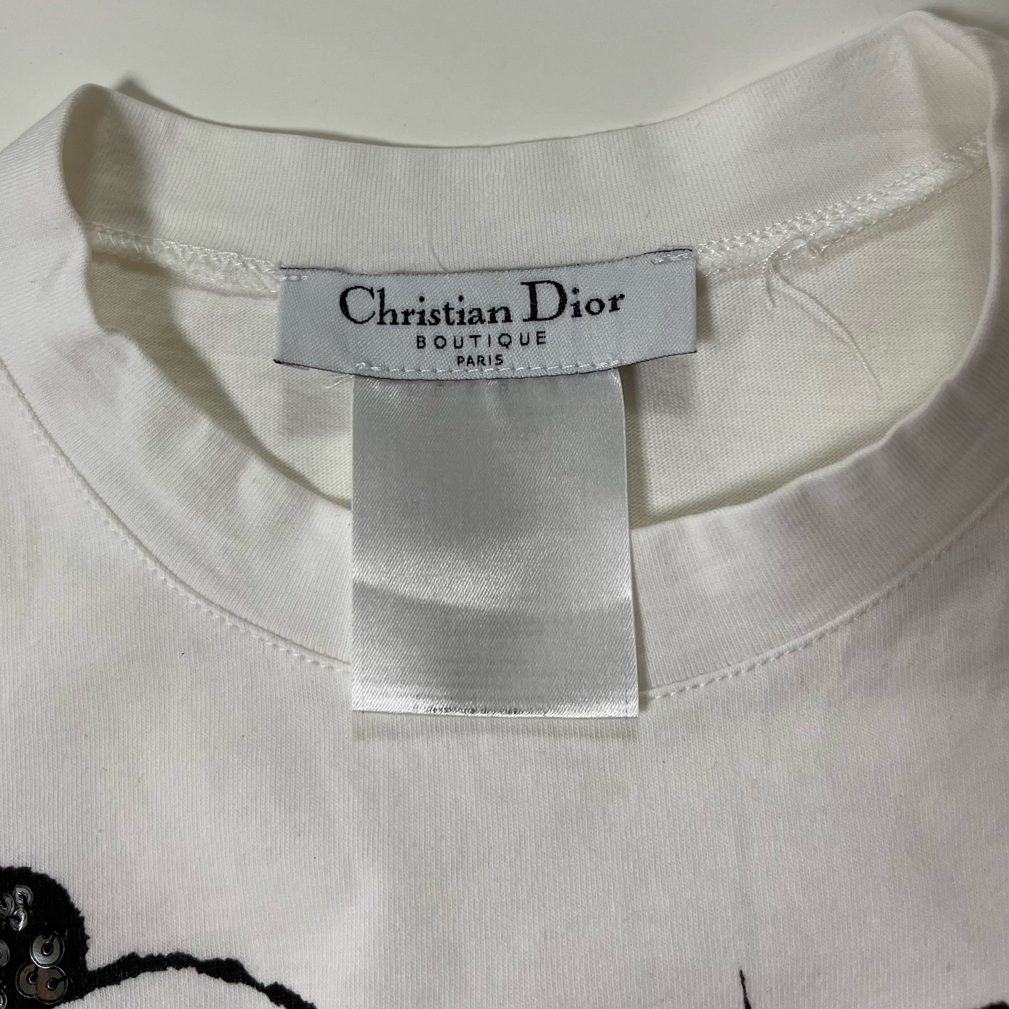 CHRISTIAN DIOR Spring Summer 2003 "Hard Core Dior" Sequin T-Shirt