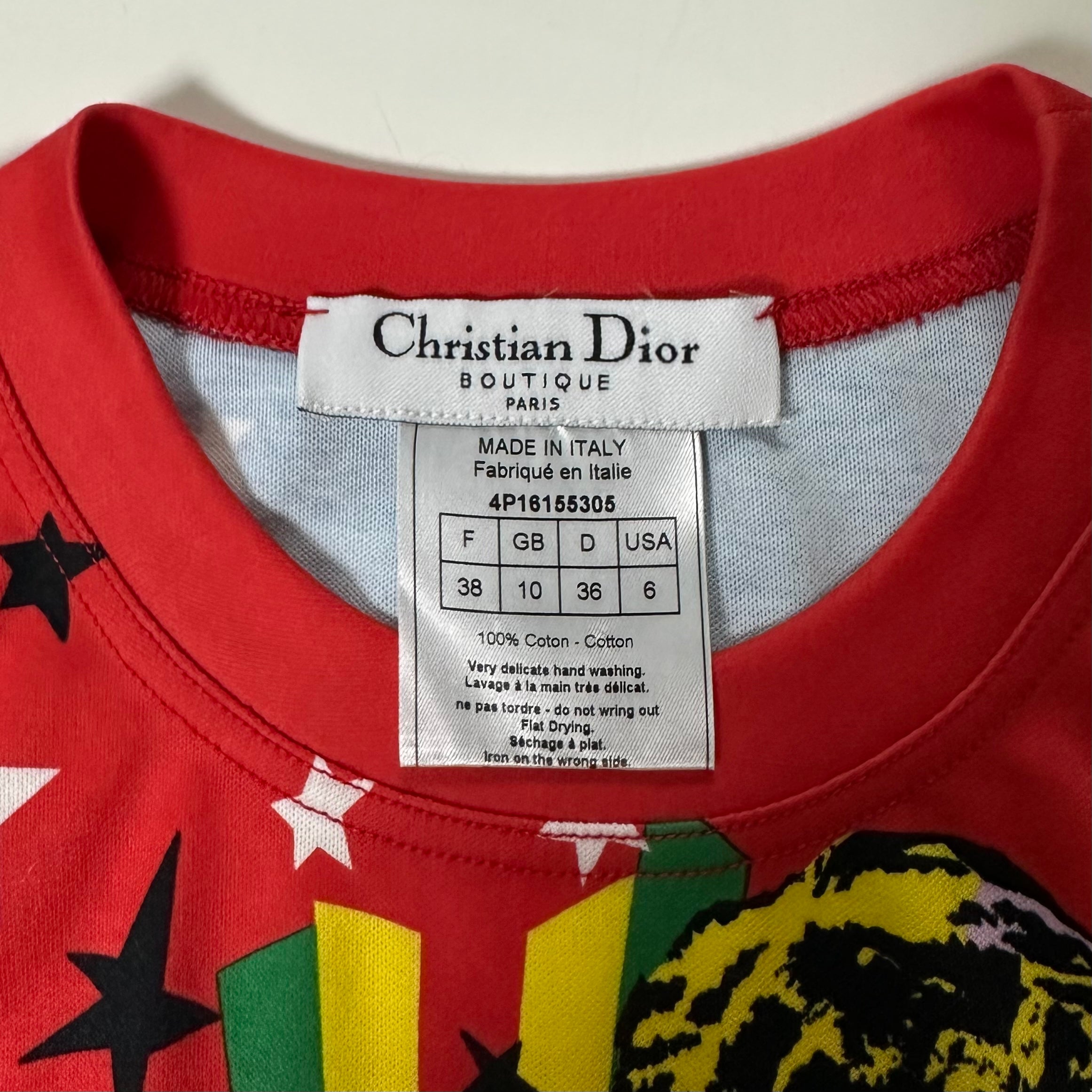 CHRISTIAN DIOR Spring Summer 2004 Rasta Mania Bob Marley Tank Top