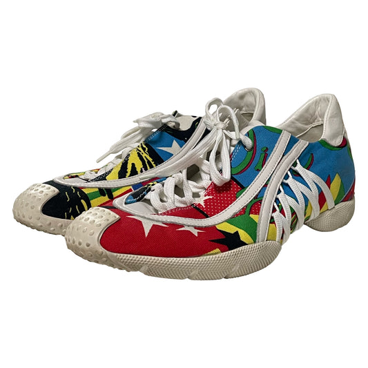 CHRISTIAN DIOR Fall Winter 2003 Rasta Mania Laced Up Sneakers