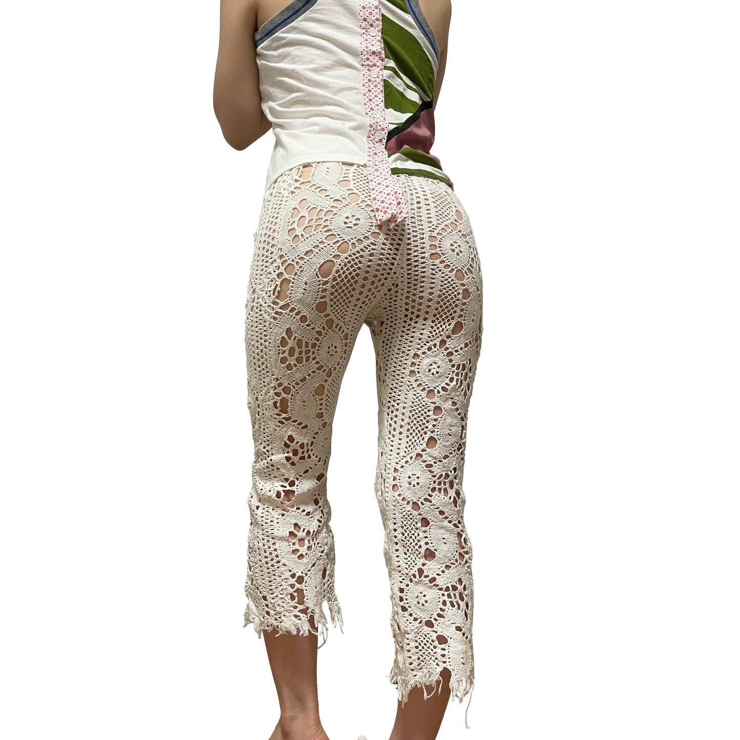 UNDERCOVER Lace Cropped Pants
