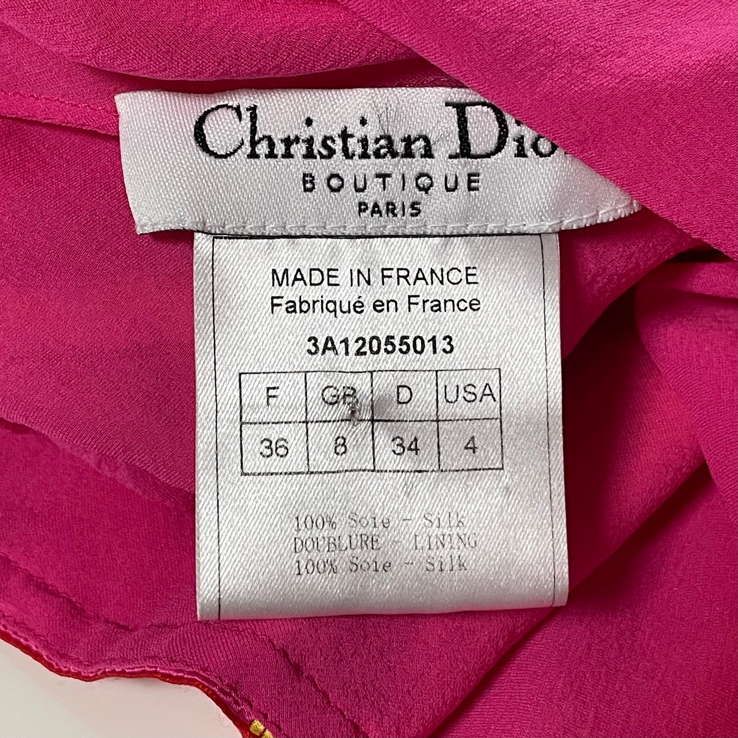 CHRISTIAN DIOR Spring Summer 2003 Tie-Dye Sleeveless Top