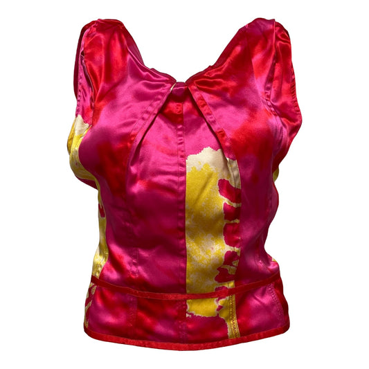 CHRISTIAN DIOR Spring Summer 2003 Tie-Dye Sleeveless Top