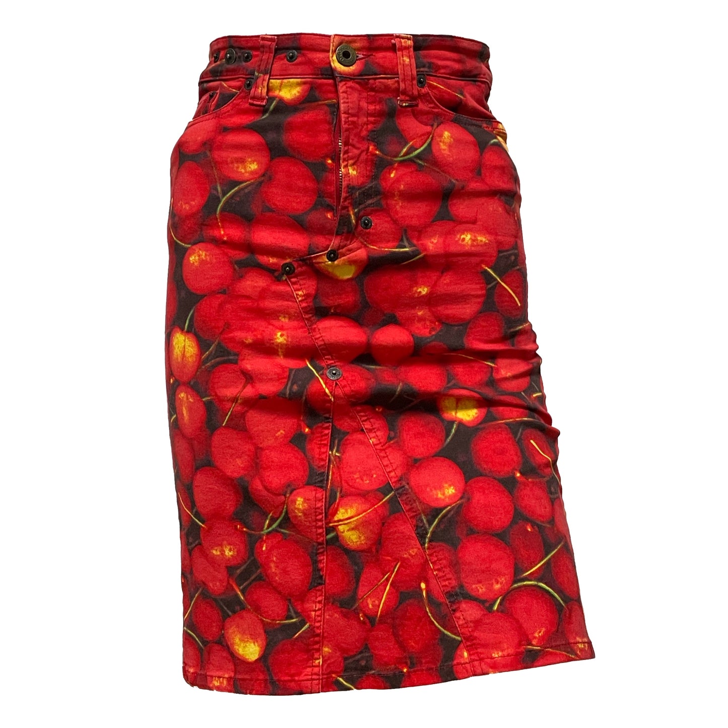 D&G Cherry Print Tight Skirt