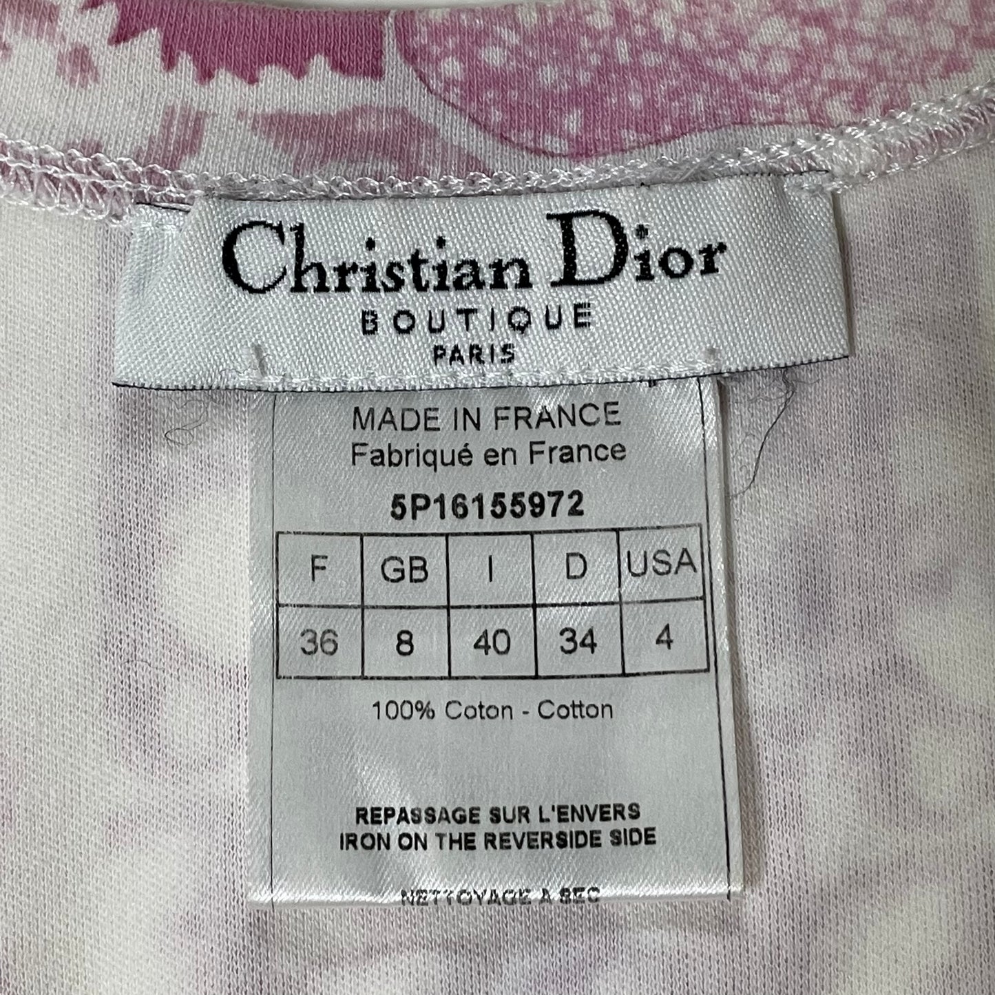 CHRISTIAN DIOR Trotter Floral Print Tank Top