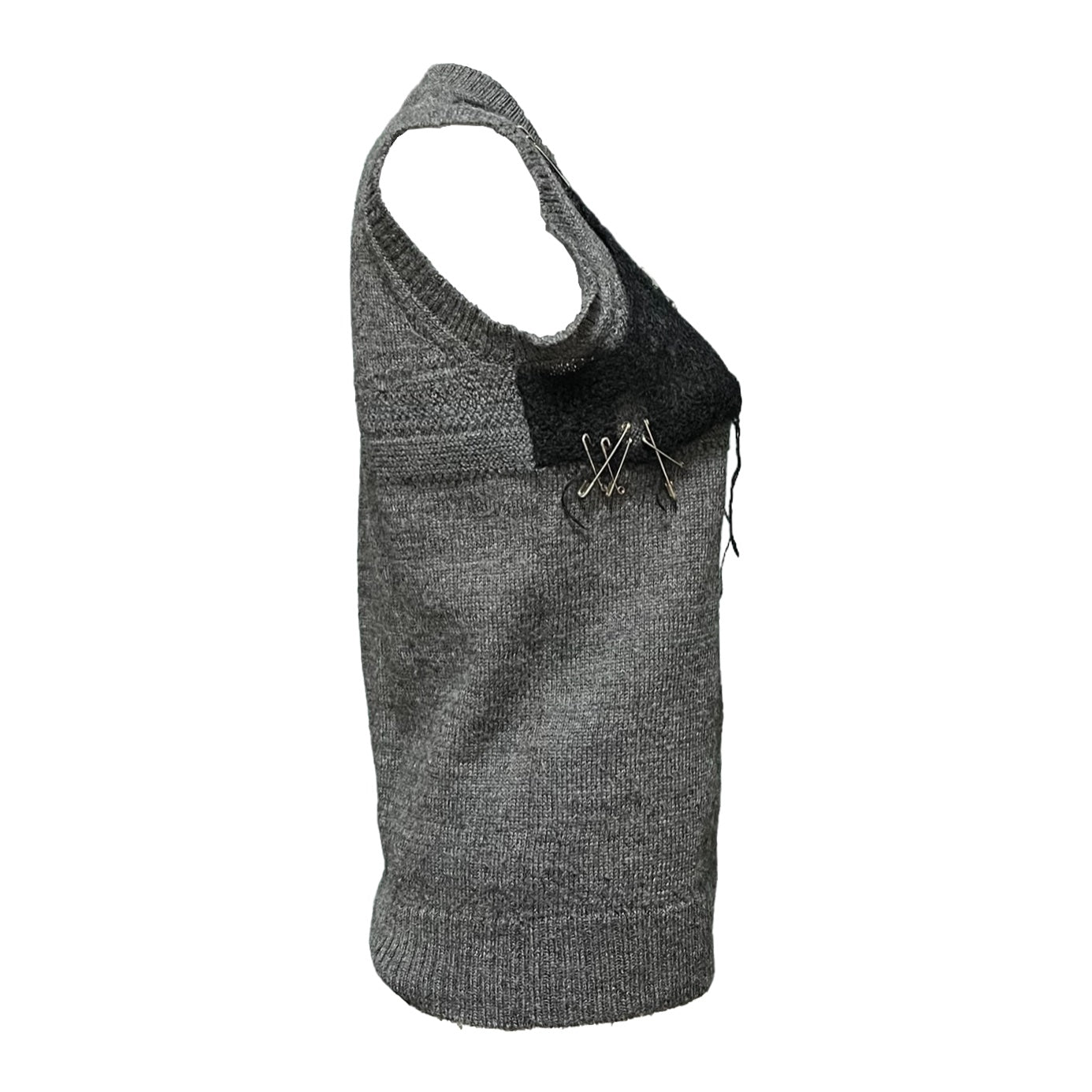 TRICOT COMME DES GARÇONS Safety Pin Detail Knit Vest