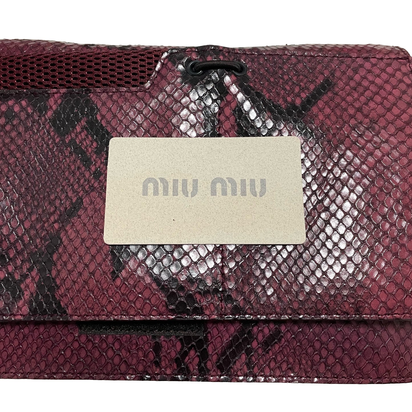 MIU MIU Fall Winter 1999 Python Mesh Hand Bag